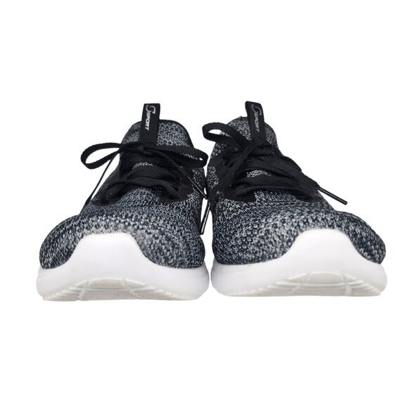 Skechers Shoes Womens 8 Gray Black White Knit Sport Memory Foam Comfort Running - Picture 5 of 11